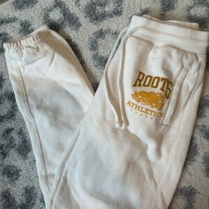 Roots Kids White Sweatpants